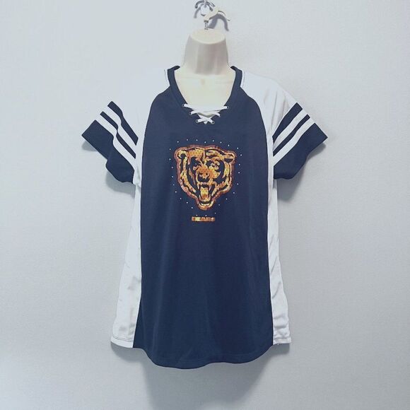 Majestic NFL Chicago Bears Lace Detail Top Size XL - Picture 1 of 7